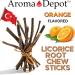 Aroma Depot White Cake Flavored Licorice Root Chew Sticks - 4 oz. for Oral Health 100% Pure Natural 6.5-7 inches Long - Buy Online on GoSupps.com
