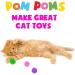 1000 Pieces 1 Inch Pom Poms for Crafts - 10 Assorted Colors - Puff Balls - Separated by Bag - Buy Online on GoSupps.com