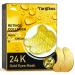 20 Pcs 24K Gold Under Eye Patches Set Collagen Golden Eye Mask for Puffy Eyes Dark Circles Men Travel Undereye Gel Pads for Puffiness Wrinkle Women Cooling Hydrating Eye Skin Care 0.32 Ounce (Pack of 20) 24K Gold