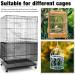 Adjustable Bird Cage Cover Nylon Mesh Netting Seed Catcher for Parrot Macaw - White & Black - 78 x 14.6 Inch - Buy Online on GoSupps.com