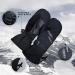 PHRIXUS Ski Mittens - Waterproof Winter Gloves with Touch Screen, Warm 3M Thinsulate, for Men & Women - Cold Weather Snowboard Snowmobile Mitts (Black, Medium) - Buy Online on GoSupps.com
