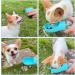 Nepfaivy Portable Dog Water Bottle: 350ml Travel Bottle with 150ml Food Container - Ideal for Small Dogs on-the-Go Hiking & Traveling - Blue - Buy Online on GoSupps.com