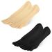 Comnico 2 pair of bale socks toes socks for bale toes align polyester orthopedic compression toe separating socks low-cut five finger socks for women and men