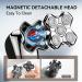 MAXGROOM 5-in-1 Waterproof Magnetic Detachable Head Shaver for Bald Men - USB Rechargeable LED Display Wet/Dry Use Travel Pouch Included - Buy Online on GoSupps.com