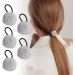 Girls Hair Ties | Women's Ponytail Furry Ball Hairband - Chic Furry Ball Hair Ties Fashionable Hair Ring Ties for Dating Schools grey - Buy Online on GoSupps.com