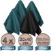 XXL Microfiber Glasses Cleaning Cloths - Pack of 4 (30x40 cm) | Premium Petrol Cleaning Cloths for Eyeglasses & Screens - Buy Online on GoSupps.com