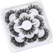 Lanflower Russian D Curl Wispy Strip Lashes - Natural Look 3D False Eyelashes Pack - Buy Online on GoSupps.com