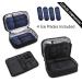 Apollo Walker Insulin Cooler Travel Case - Diabetic Organizer for Insulin Pens, Glucose Meter & Testing Kit - Includes 4 Ice Packs - Black Two Section - Buy Online on GoSupps.com