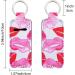 Mini Chapstick Holder Keychain - 12 Pack Neoprene Lip Balm Holders with Metal Ring | Waterproof Lipstick Tracker Sleeve Keychains for Travel - Birthday Gift (12 Styles) - Buy Online on GoSupps.com