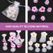 Beaupretty Silicone Flower Toe Separators - 2 Boxes Individual Toe Spacers for Pedicure - Nail Stretchers for Home and Salon Use (Mixed Color) - Buy Online on GoSupps.com