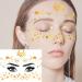 COKTAK 15 Sheets Gold Face Tattoos - Shiny Flash Glitter Eye Stickers for Women, Girls, and Kids - Halloween Face Jewels Moon Gems Dots Butterfly Star Fake Freckle Metallic Temporary Tattoo for Adults - Makeup Party - Buy Online on GoSupps.com