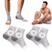 2Pairs Neuropathy Socks for Men and Women - Soothe Relief Socks for Neuropathy Pain Women - Plantar Fasciitis Socks - Anti Fatigue Compression Foot Sleeve Support Brace Sock (M Gray) Gray M