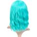Faelbaty Short Bob Wavy Wig with Air Bangs - Synthetic Cosplay Wig for Women, Mint Green Halloween Costume - Buy Online on GoSupps.com