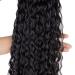 30 Corn Curly Wave Drawstring Ponytail in Black - 30 Inch Synthetic High Puff Ponytail Hair Piece with Comb Clip | Wavy Clip-In Extensions - Buy Online on GoSupps.com