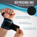 Kinetic Evolution Sports Wrist Bandages for Men & Women | Lightweight Wrist Support & Protector for Bodybuilding & Fitness - Light Blue Stripes - Buy Online on GoSupps.com