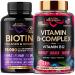 NUTRAHARMONY Biotin Collagen Keratin Capsules & Vitamin B-Complex Gummies