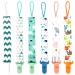 OnlyBP  Set 6 Baby Pacifier Holder Clip - Pacifier Clip for Boys and Girls Fits for Most Pacifiers - Protects Your Baby - Binkie Styles & Baby Teethers & Toys and Gift