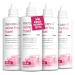 Eye.care pH-neutral saline solution for contact lenses-without conservation-4er Travel-Pack Isotonic saline Free Solution for hard and soft contact lenses for sensitive eyes 400 ml (400)