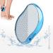 Nano glass corneal remover 2 in 1 wet & dry cornea plane fast safe and effective corneal file for domestic foot care (high gloss blue)
