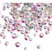 Jollin Flatback Rhinestones Set - 3456pcs Glass Gems for Nail Art in 6 Sizes - Crystal AB - Buy Online on GoSupps.com