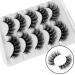 Sibba 5 Pair Dramatic 20mm Faux Mink Eyelashes - Wispy Thick & Fluffy Eyelash Extensions for Stunning Volume - Buy Online on GoSupps.com