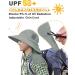 Outdoor Solar Hat for Men | Foldable Bucket Hat with UV Protection | Summer Cap with Neck Protection for Hiking Safari Beach - Gray - Buy Online on GoSupps.com