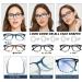 Eyeurl 4-Pack Blue Light Filter Reading Glasses for Men & Women - Spring Hinge Computer & Phone Reader Glasses - 2.0x Magnification - Buy Online on GoSupps.com