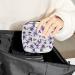 Large Capacity Women's Storage Bags for Bandages Menstrual Cups & Makeup | Travel Organizer | Crane & Lotus Pattern | 4.7x6.6x6 in - Buy Online on GoSupps.com