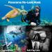Snorkel Mask Set - Anti-Fog 180 Seaview, Dry Snorkel, Mesh Bag | For Kids & Adults - Scuba Diving, Swimming Training Gear in Black - Buy Online on GoSupps.com