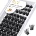 BQ lash single eyelash 72 clusters colored eyelashes individually at home cluster lashes b01 B02 B09 black eyelashes for DIY eyelash extension DIY eyelash bushes (B06 D-12mm) D-12 mm B 06
