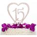 Quincea era Number 15 Cake Topper Rhinestone Metal 15th Birthday Decoration (Rose Gold) - Buy Online on GoSupps.com