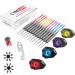 CyeeLife Steel Tip Darts Set - 22g/20g with Aluminum Shafts, Sharpener, Tool, Extra Flights - Black/Silver A-22g - Buy Online on GoSupps.com