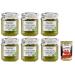 Italian Gourmet E.R. Ascheri 1960 Ligurian Pesto Without Garlic with Genoese Basil Set of 6 Pesto Sauces without Garlic with Genoese Basil 180 g + Italian Gourmet Tomato Pulp Box 400 g