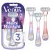 Gillette Venus Miami Midnight Smooth Women's Disposable Razors with Aloe 3 Razors