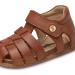 Falcotto Alby Closed Toe Leather Sandals - 4.5 UK Child Brown | Premium Fisherman Style - Buy Online on GoSupps.com