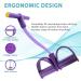 4-Tube Natural Latex Yoga Pedal Resistance Band - Purple - Buy Online on GoSupps.com