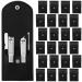 Lasnten 24 Sets Manicure Set Nail Clippers Grooming Nail Kit Stainless Steel Professional Pedicure Kit Pedicure Tools with Travel Case Gifts for Men Women Parents Personal Nail (Black 4 in 1) 4 in 1 Black
