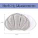 Unel Heel Grips - 2 Pairs Shoe Heel Protectors for Men and Women - Blister Prevention - Grey - Buy Online on GoSupps.com
