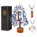 Lapis Lazuli Crystal - Crystal Tree - Feng Shui Decor - Tree of Life - Meditation Accessories - Spiritual Gifts for Women - Holistic Gifts for Women Desk Decorations Spirtual Things Good Luck Gifts Blue