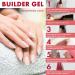 LOOKY| Builder Nail Gel | Long-Lasting Builder Gel for your Flawless Nail Extension |Professional Salon Quality | Easy Application Bottle | Love |15ml - Buy Online on GoSupps.com