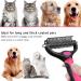 Nepfaivy Dog Brush - Double-Sided Undercoat Rake for Dogs & Cats | Pink Fur Brush for Pet Care & De-Matting - Buy Online on GoSupps.com