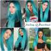 WIGER Ombre Teal Blue Wig - Long Straight Bluish Green Synthetic Wig for Cosplay & Parties - Buy Online on GoSupps.com
