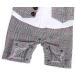 AmzBarley Baby Boys Gentlemans Tuxedo Rompers Grey 6-12 Months - Buy Online on GoSupps.com