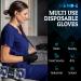 Hand-E Touch Black Nitrile Disposable Gloves - 100 Medium, Latex-Free for BBQ, Tattoo, Hair Dye, Cooking, Mechanics - Buy Online on GoSupps.com