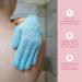 Fine Lines Exfoliating Shower Gloves White | Dead Skin Remover Mitt for Bath Scrub | Body Scrub Gloves with Hanging Hoops - Buy Online on GoSupps.com
