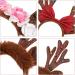 Lurrose Christmas Reindeer Headband - Glitter Antlers Hair Accessories for Holiday Costumes | 3-Piece Set - Buy Online on GoSupps.com