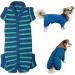Shop Soft Cotton Dog Pajamas | Cute 4-Legged Jumpsuit for Summer | Blue-Green XS for Male & Female Dogs - Buy Online on GoSupps.com
