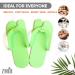 Disposable Pedicure Slippers - 24 Pairs Anti-Slip EVA Foam Flip Flops | Comfortable Spa & Nail Salon Wear in Fun Colors - Buy Online on GoSupps.com