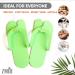 ZMOI Pedicure Slippers - 12 Pairs of Disposable Anti-Slip Flip Flops - One Size Fits All - Comfortable & Safe - 4 Colors - Ideal for Spa & Nail Salon - Buy Online on GoSupps.com