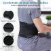 Back Brace for Lower Back Pain Relief - Breathable Support Belt for Herniated Disc & Sciatica - Adjustable Lumbar Decompression Belt for Men & Women (M) Black - Buy Online on GoSupps.com